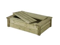 Zandbak 80x120 cm met deksel - Talen buitenmeubelen