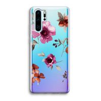 Geschilderde bloemen: Huawei P30 Pro Transparant Hoesje