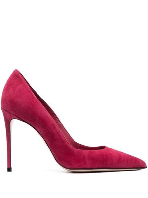 Le Silla escarpins Eva 105 mm en daim - Rose