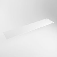 MONDIAZ TOP 23 Solid surface plateau / topplaat 200cm Dikte blad 0.9cm Blad geschikt voor afdekplaat | waskom T23XIM49860Talc - thumbnail
