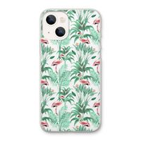 Flamingo bladeren: iPhone 13 Transparant Hoesje
