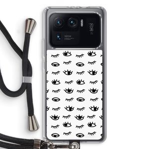 Eye pattern #2: Xiaomi Mi 11 Ultra Transparant Hoesje met koord
