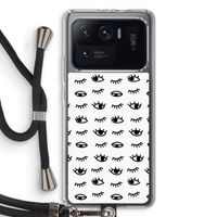 Eye pattern #2: Xiaomi Mi 11 Ultra Transparant Hoesje met koord