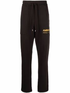 AMBUSH pantalon de jogging à logo imprimé - Marron