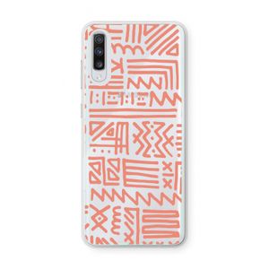 Marrakech Pink: Samsung Galaxy A70 Transparant Hoesje