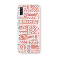 Marrakech Pink: Samsung Galaxy A70 Transparant Hoesje