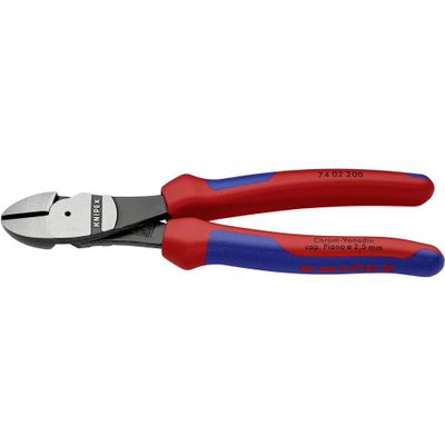 Knipex 74 02 200 Werkplaats Kracht-zijkniptang Met facet 200 mm
