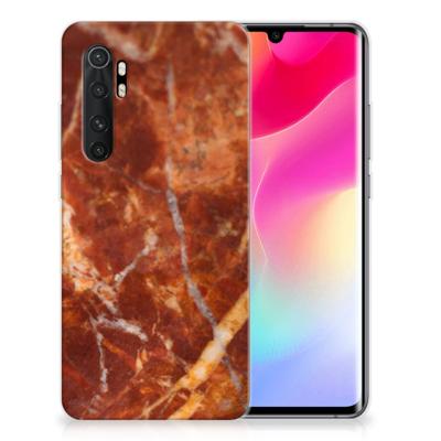 Xiaomi Mi Note 10 Lite | TPU | Siliconen hoesje | Marmer Bruin