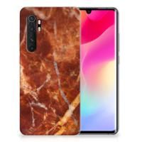 Xiaomi Mi Note 10 Lite | TPU | Siliconen hoesje | Marmer Bruin