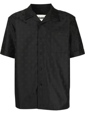 GmbH chemise à logo all-over - Noir