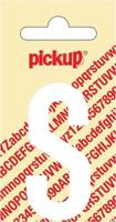 Plakletter Nobel Sticker witte letter S Pickup - Pickup