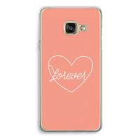 Forever heart: Samsung Galaxy A3 (2016) Transparant Hoesje