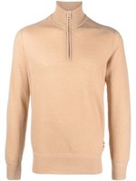 Orlebar Brown Lennard zip-up cashmere jumper - Tons neutres