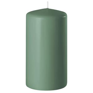 1x Groene cilinderkaars/stompkaars 6 x 10 cm 36 branduren