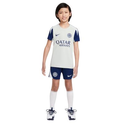 Nike Inter Milan Strike Trainingsset 2025-2026 Kids Lichtgrijs Donkerblauw Wit