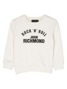 John Richmond Junior sweat Ociuk à logo imprimé - Blanc