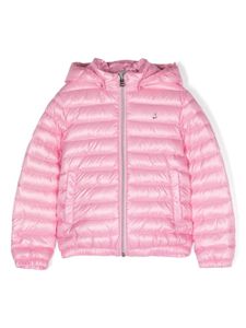 Herno Kids veste matelassée à plaque logo - Rose