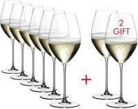 Riedel Champagne Glazen Veritas - 445 ml - Pay 6 Get 8