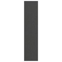 Deurmat 115x500 cm streep zwart en grijs