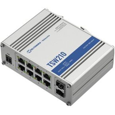 Teltonika TSW210 netwerk-switch Unmanaged Gigabit Ethernet (10/100/1000) Aluminium