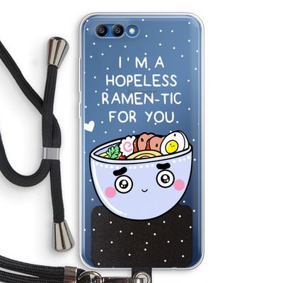 I'm A Hopeless Ramen-Tic For You: Honor 10 Transparant Hoesje met koord