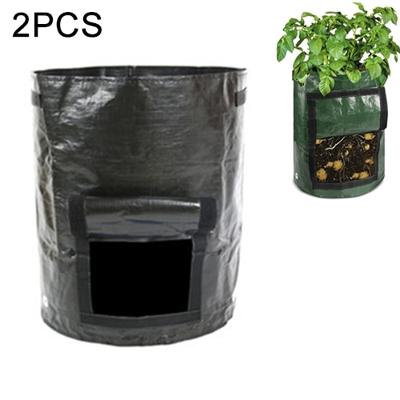 2 stuks 7 gallons aardappel planten PE zakken geweven stof zakken teelt tuin potten groente planten zakken groeien zakken boerderij tuin benodigdheden