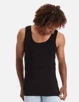 2-pak hemd ronde hals - Stef - Bamboe heren onderhemd - Singlet heren wit en zwart