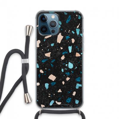 Terrazzo N°11: iPhone 13 Pro Max Transparant Hoesje met koord