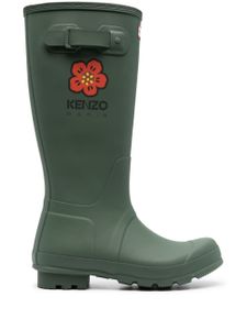 Kenzo x Hunter Boke bottes de pluie à fleurs - Vert