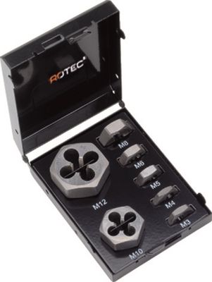 Rotec 7 dlg. Cass. Snijmoeren M3-M12 - 9002055 - 900.2055