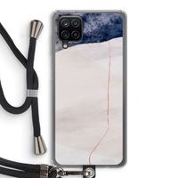 Stone White: Samsung Galaxy A12 Transparant Hoesje met koord
