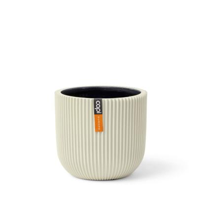 Pot bol Groove H8 cm beige - Capi europe