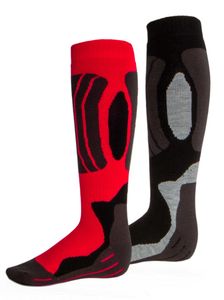 Rucanor Svindal skisokken 2-pack unisex zwart/rood maat 43-46