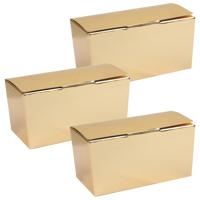 Cadeaudoosje/bonbondoosje - 12 x 6 cm - Bruiloft bedankje - 100x stuks - goud - 250 gram