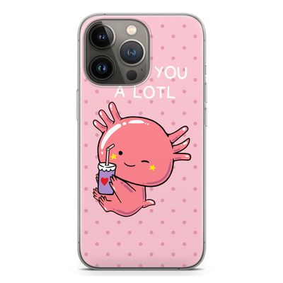 Love You A Lotl: iPhone 13 Pro Transparant Hoesje