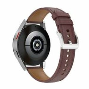 Luxe leren bandje - Donkerbruin - Samsung Galaxy Watch - 46mm / Samsung Gear S3