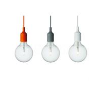Wit siliconen lampenkap met kabel E27