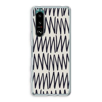 Marrakech Zigzag: Sony Xperia 5 III Transparant Hoesje