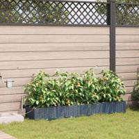 Tuin Bloempot 4 pcs Licht Grijs Staal