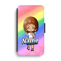 Chibi Maker vrouw: iPhone XS Max Flip Hoesje