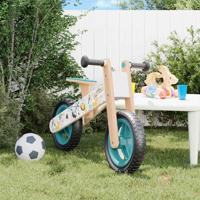 VidaXL Loopfiets voor kinderen blauw met print VidaXL Loopfiets voor kinderen blauw met print