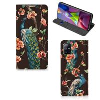 Samsung Galaxy M51 | Hoesje maken | Pauw met Bloemen