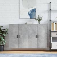 Hangkasten 2 st 69,5x34x90 cm betongrijs
