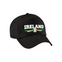 Ierland / Ireland landen pet / baseball cap zwart voor volwassenen   -