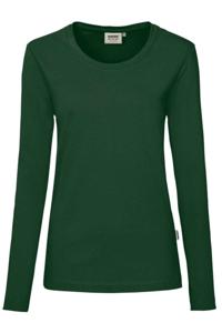 HAKRO Regular Fit Dames T-shirt groen, Effen