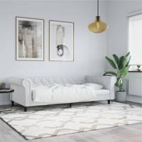 Slaapbank 100x200 cm kunstleer wit