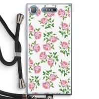 Kleine roosjes: Sony Xperia XZ1 Transparant Hoesje met koord