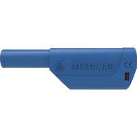 Schützinger DI SFK 8500 L Ni / AS / BL Veiligheids-veerkorfstekker Recht Stift-Ø: 4 mm Blauw 1 stuk(s)