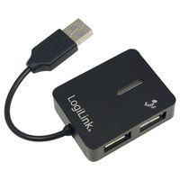 LogiLink USB 2.0 4-Port Hub 480 Mbit/s Zwart - thumbnail