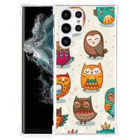 Samsung Galaxy S22 Ultra Case Anti-shock Vrolijke Uilen